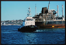 Port Elizabeth, 1981. SAR tug 'Coenie de Villiers' in Port Elizabeth Harbour. [Jan Hoek]