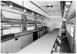 Pretoria, 1957. Interior of SAR type A-41 No 222 counter car.