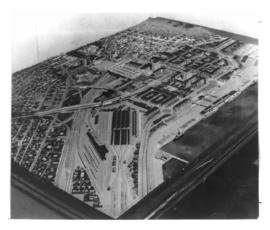 Cape Town, 1948. Model of 500 acres of reclaimed land at foreshore.