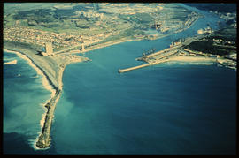 East London. Aerial view of Buffalo Harbour.