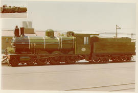 Winburg. SAR Class 6 No 439 at monument. See N23580.