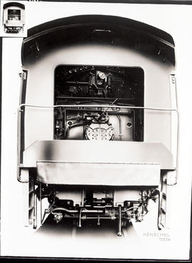 SAR Class 15E No 2881 built by Henschel & Sohn No 23000, 23101-23125 in 1936. Rear view of en...