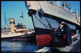 East London, November 1968. 'Argyllshire' berthed in Buffalo Harbour. [S Mathyssen / C Ward]