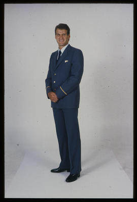 January 1983. SAA new uniforms. Steward. [JV Gilroy]