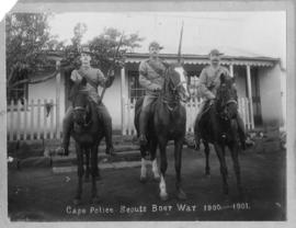
Mounted Cape Police Scouts during Anglo-Boer War.

