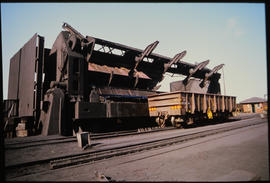 Port Elizabeth, August 1985. Manganese truck tipper at Port Elizabeth Harbour. [D Dannhauser]