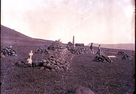 "Dundee district. Cairns and graves at Isandlwana."