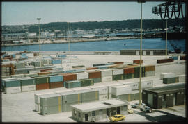 Durban, 1977. Container terminal in Durban Harbour.