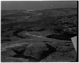 East London, 1 March 1947. Aerial view of the Royal Train at the East Cambridge staging point.