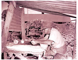 "Kimberley district, 1964. Diamond digger."