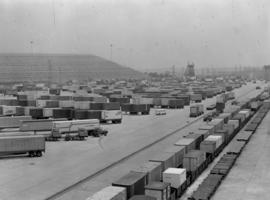 Johannesburg, 1978. Containers at City Deep Depot.