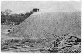 Southern Rhodesia. Stockpiling of ballast stone for the Dett - Wankie deviation.