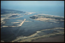Richards Bay, January 1976. Aerial view of bay area.