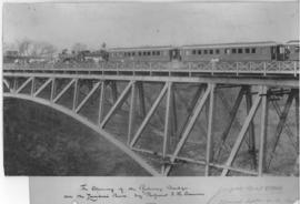Victoria Falls, 12 September 1905. Opening of bridge over the Zambezi River.