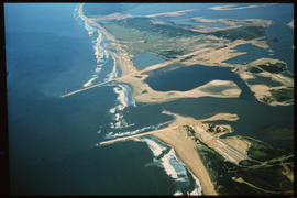 Richards Bay, July 1974. Aerial view of Richards Bay Harbour area. [S Mathyssen]