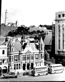 Port Elizabeth, 1939. Public library with lighthouse in the distance.