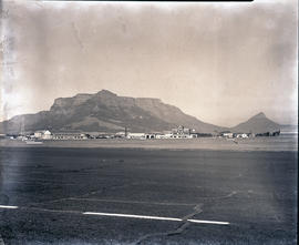 Cape Town, 1948. Wingfield airport. Table Mountain in background.