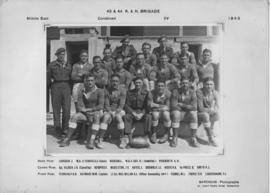 Middle East, 1945. Combined rugby team of 43 and 44 SAR&H Brigade. (Barion, Alexandria, Egypt)