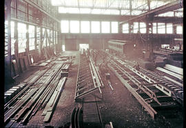 Johannesburg, 1934. SAR coach construction in Germiston workshop.