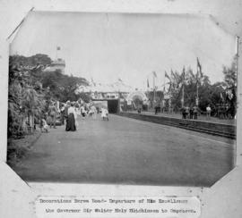 Durban, 1901. Departure of Sir Walter Hely-Hutchinson to Cape Town from Berea Road.