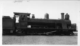 August 1914 to July 1915. Construction of the Prieska - Karasburg railway line. Driver Davis with...