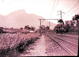 Cape Town, 1928. Electrified suburban track.