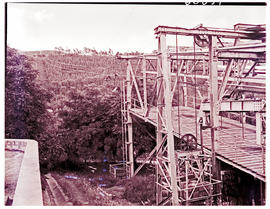 "Swaziland, 1953. Aerial cableway at Havelock asbestos mine."
