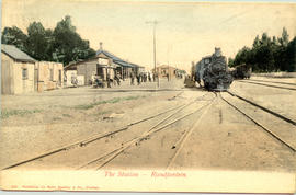 Randfontein. Railway station. (Publisher Sallo Epstein & Co, Durban)