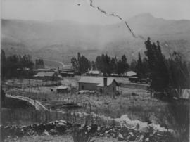 Waterval-Boven, 1907. Town showing railway line.