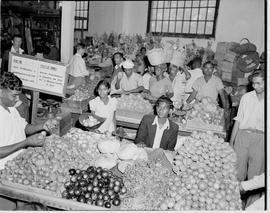 Durban, 1946. Indian market.