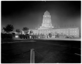 Pretoria, 29 March 1947. City hall at night.
