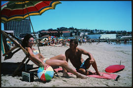Port Elizabeth, December 1970. Bathers at Humewood. [D Lee / S Mathyssen]