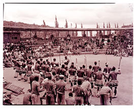 Springs, 1957. Tribal dance at Springs Mine.