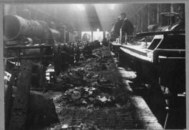 Pretoria, 25 December 1923. Damage to railway workshop after hailstorm.