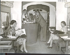 
Interior of SAR air-conditioned lounge car Type B-3 .
