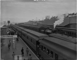 Umkomaas, 1948. Railway station.