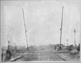 Johannesburg. Level crossing boom at Fordsburg. (Collection on signalling equipment)