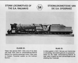 SAR postcard series No 54: SAR Class 21.