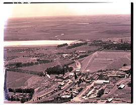 Springs, 1954. Aerial view of Daggafontein gold mine.