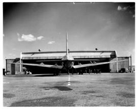Johannesburg, August 1946. Rand Airport. SAA Douglas DC-4 Skymaster ZS-AUA 'Tafelberg'.