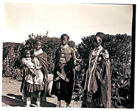 Natal, 1949. Three Zulu women with baby.