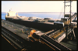 Richards Bay, September 1984. Loading coal at Richards Bay Harbour. [T Robberts]