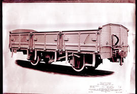 
SAR open drop-sided all steel wagon Type ES-4.
