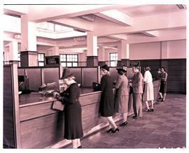 Springs, 1940. Interior of bank.