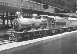 SAR Class 6C No 563 on train reserved for Johannesburg 1936 Empire Exhibition.