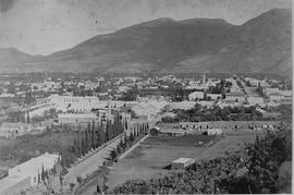 Graaff-Reinet, 1870. View over town from the northeast.