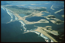 Richards Bay, July 1974. Aerial view of Richards Bay Harbour. [S Mathyssen]