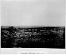 Circa 1902. Construction Durban - Mtubatuba: Umsindusi Bridge complete. (Album on Zululand railwa...