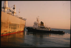 Richards Bay, July 1982. SAR tug in Richards Bay Harbour. [T Robberts]