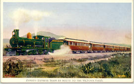 The Zambezi Express of the Cape Government Railways en route to Victoria Falls.